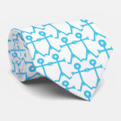 Liefde Mannen Icoon Kunst Blauw Stropdas (Opgerold)