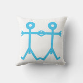 Liefde Mannen Icoon Kunst Kussen (Achterkant)