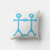 Liefde Mannen Icoon Kunst Kussen (Voorkant)