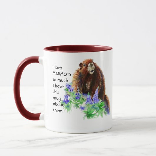 Liefde MARMOT zo veel als ik het citaat heb Mok (Links)