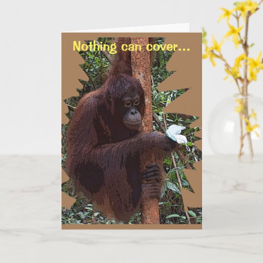 Liefde Masker Kaart (Gele Bloem)