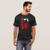 Liefde Massachusetts in blokletters T-shirt (Voorkant volledig)