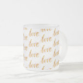 Liefde Matglas Koffiemok (Voorkant rechts)