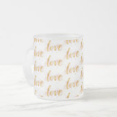 Liefde Matglas Koffiemok (Voorkant links)