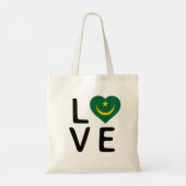 Liefde - Mauritaanse vlag Tote Bag (Achterkant)