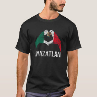 Liefde Mazatlan Mexico Vakantie Vintage Mexico Vla T-shirt