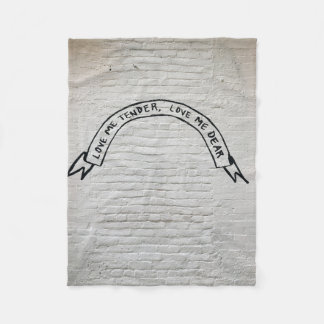 Liefde me lief, beste muurcitaten fleece deken