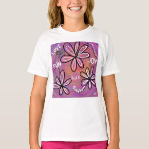 Liefde, mededogen, vreugde, vrede voor de mensheid t-shirt