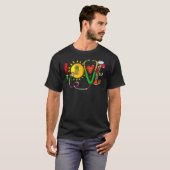 Liefde Medisch Assistent Verpleegster Zomer Vibes T-shirt (Voorkant volledig)
