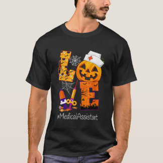 Liefde Medische Assistent Halloween Kostuum Pompoe T-shirt