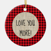 Liefde meer buffalo-Ornament Keramisch Ornament (Voorkant)