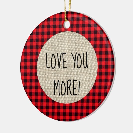 Liefde meer buffalo-Ornament Keramisch Ornament (Links)