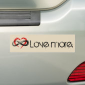 Liefde Meer Bumpersticker (Op auto)