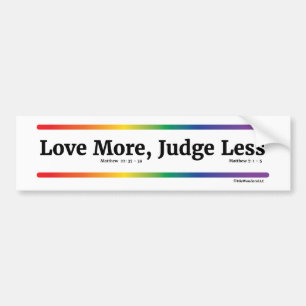 Liefde Meer rechter Minder Bumpersticker