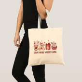 Liefde Meer zorgen Minder Valentijnsdag Tote Bag (Voorkant (product))