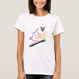 Liefde Meerdere Kleuren T-shirt