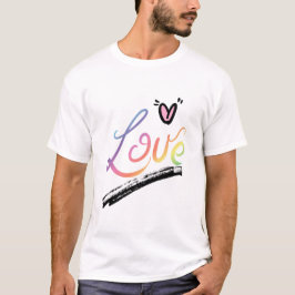 Liefde Meerdere Kleuren T-shirt