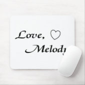 liefde melodie mousepad - Gepersonaliseerd Muismat (Met muis)