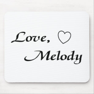 liefde melodie mousepad - Gepersonaliseerd Muismat
