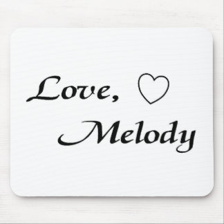 liefde melodie mousepad - Gepersonaliseerd Muismat