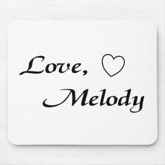 liefde melodie mousepad - Gepersonaliseerd Muismat (Voorkant)