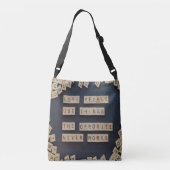 Liefde mensen gebruiken dingen, positieve woorden crossbody tas (Achterkant)