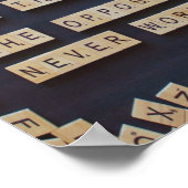 Liefde mensen gebruiken dingen, positieve woorden poster (Hoek)