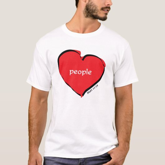 Liefde mensen t-shirt (Voorkant)