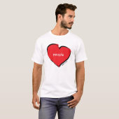 Liefde mensen t-shirt (Voorkant volledig)
