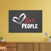 Liefde Mensen Verpakt Canvas (Insitu (Woonkamer))