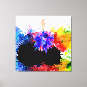 Liefde mensheid zal moderne kunst niet uithollen 1 canvas afdruk