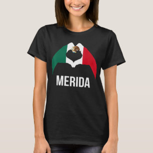 Liefde Merida Mexico Vakantie Mexico Vlag 2 T-shirt