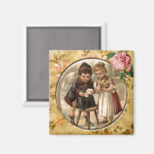 Liefde Messenger  Victoriaans Custom Magnet (Voorkant / Achterkant)