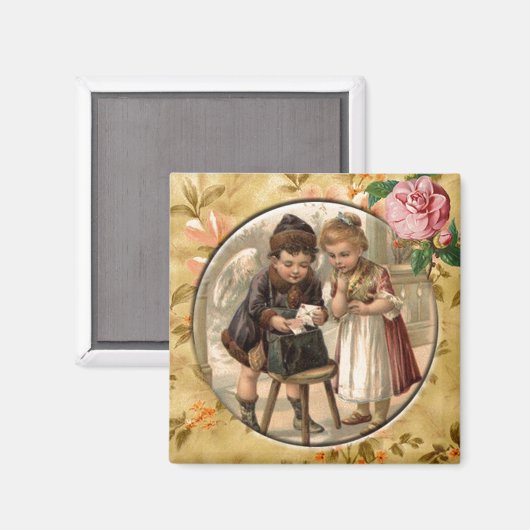 Liefde Messenger Victoriaans Custom Magnet (Voorkant / Achterkant)