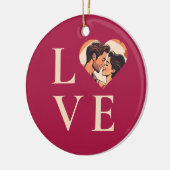 Liefde met Afbeelding Keramisch Ornament (Links)