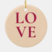 Liefde met Afbeelding Keramisch Ornament (Achterkant)