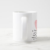Liefde met Black Particles Design Grote Koffiekop (Achterkant)