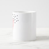 Liefde met Black Particles Design Grote Koffiekop (Voorkant)