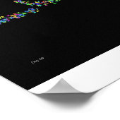 Liefde met Butterflies Poster (Hoek)