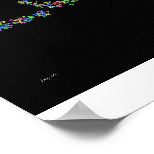 Liefde met Butterflies Poster (Hoek)