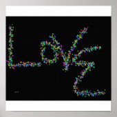 Liefde met Butterflies Poster (Voorkant)