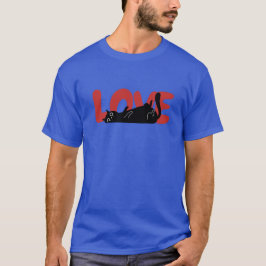 Liefde met Cat Chilling Out T-shirt