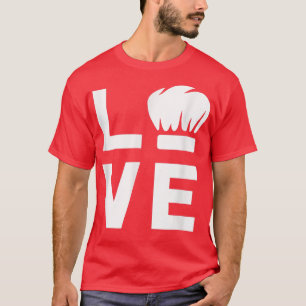 Liefde met Chef-Pet grappige kookplaat T-shirt