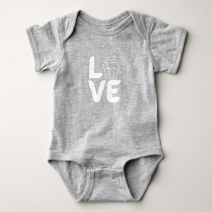 Liefde met Cupcake - Wit Romper