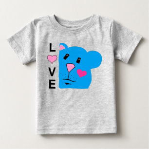 Liefde met Cute Chipmunk Toddler T-shirt
