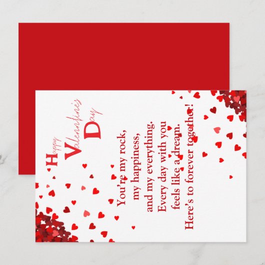 Liefde met dankbaarheid  kaart (Voorkant / Achterkant)