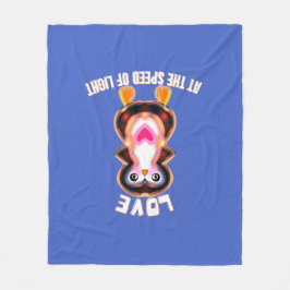 Liefde met de snelheid van het licht Pinguïn Cadea Fleece Deken