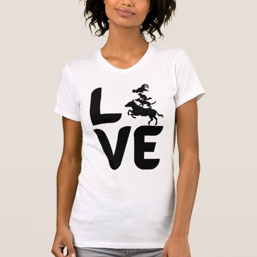 Liefde met dieren als de O, Paard, Hond, Kat, Chic T-shirt (Voorkant)
