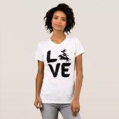 Liefde met dieren als de O, Paard, Hond, Kat, Chic T-shirt (Voorkant volledig)