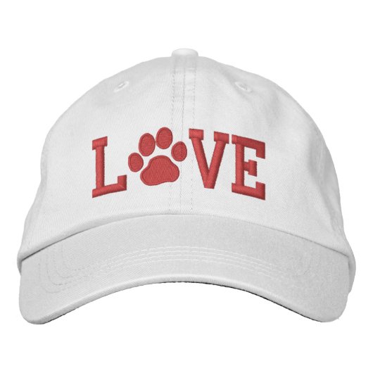 LIEFDE met Dog Paw Print | Schattigee Canine Lover Pet (Voorkant)